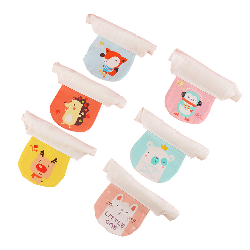 Sweat Towel Children's Pure Cotton Baby Sweat Towel Kindergarten Baby Children's Back Towel Cartoon Can Print Logo Item Picture