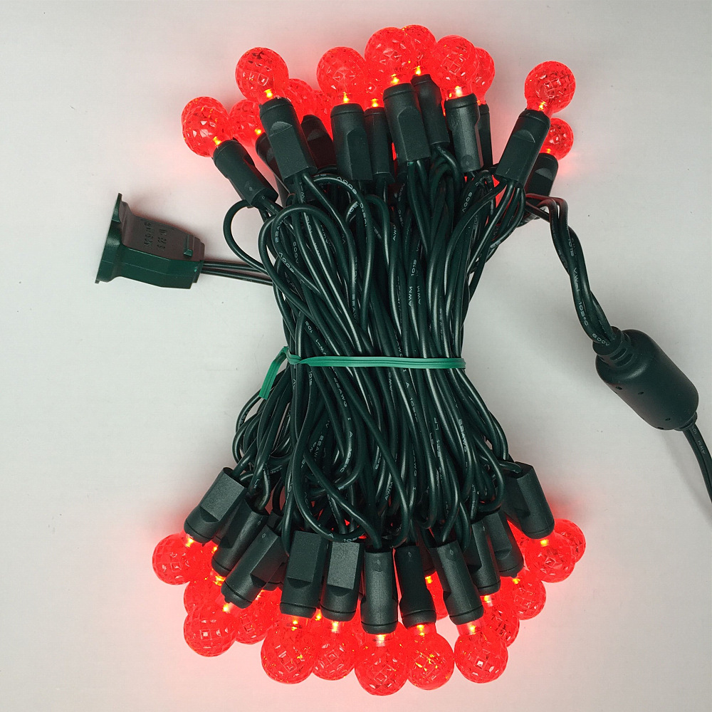 The manufacturer supplies waterproof spherical LED injection type light strings, outdoor LED Christmas tree and home decoration light strings Specification image