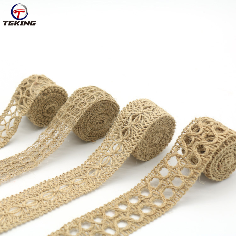 Manufacturers Direct Multi-Specification Lace 0.5-8Cm Jute Home Textile Dress Lace Retro Decorative Textile Accessories details Picture