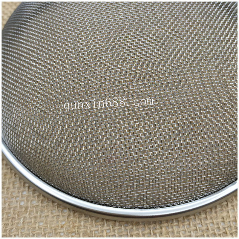 豆浆机不锈钢/榨汁机过滤网/漏渣捞面粉白底实物图