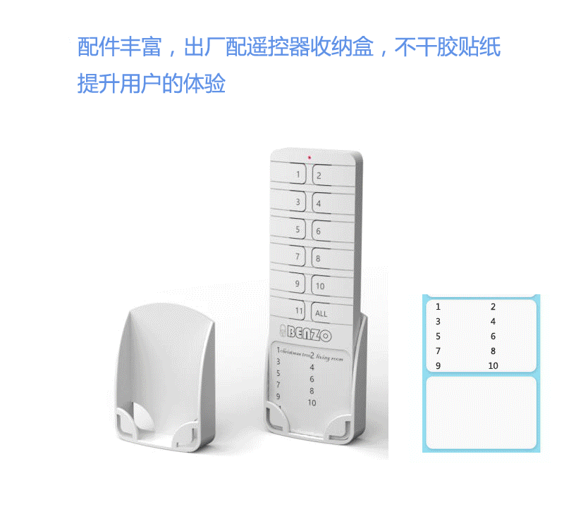 Us-grade smart wireless remote control socket for smart home, 4-channel 30-meter remote control of light switch, delivery and storage box Application Scenario