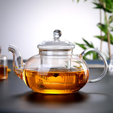 加厚高硼硅玻璃花茶壶套装耐高温玻璃泡茶壶过滤功夫茶具