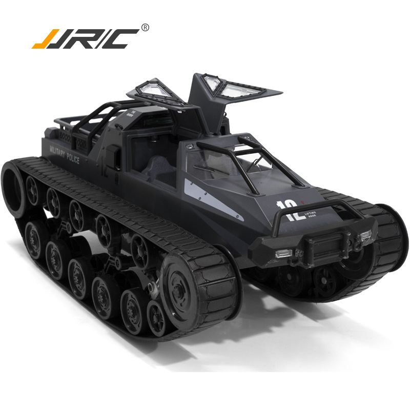 大号越野坦克1:12特技车玩具2.4G全比例高速可充电履带攀爬遥控车