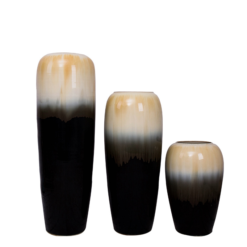 Jingdezhen Handmade Retro Coarse Pottery Floor To Floor Vases, Jars, Pots, Flower Arrangers, And Branches Of Indoor And Outdoor Decorations Item Picture