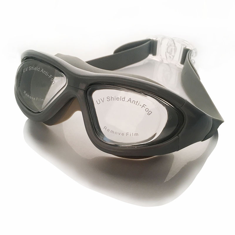 Aliexpress Eaby9110 Swimming Surf Mirror Anti-Fog Large Frame No Eye Plating Hd Adult Men's And Women's Glasses Item Picture