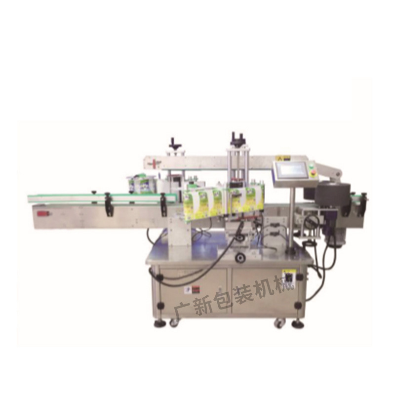 Automatic High-Speed Double-Sided Labeling Machine Automatic Self-Adhesive Labeling Machine For Flat Bottle Surround Labeling details Picture