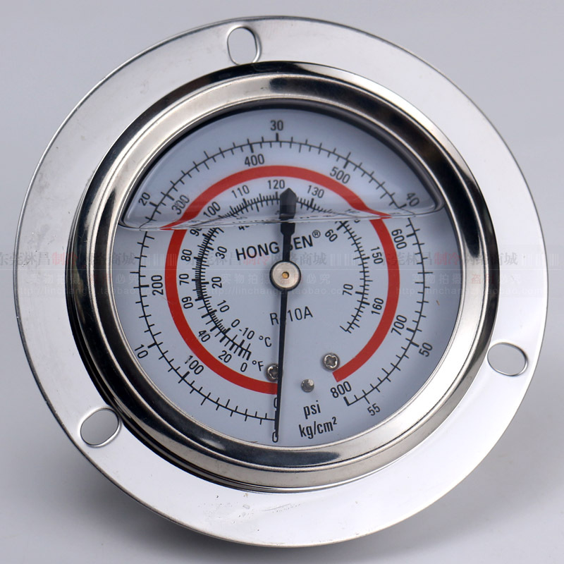 鸿森冷库机组高低压油表充油压力表R22R134AR404AR410A制冷配件详情图2