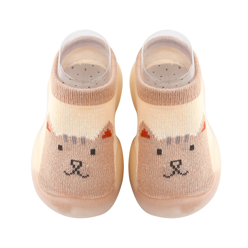 ins Korean version 0-4 years old baby indoor toddler shoes children's socks shoes non-slip soft bottom cartoon pattern manufacturers direct sales Item Picture