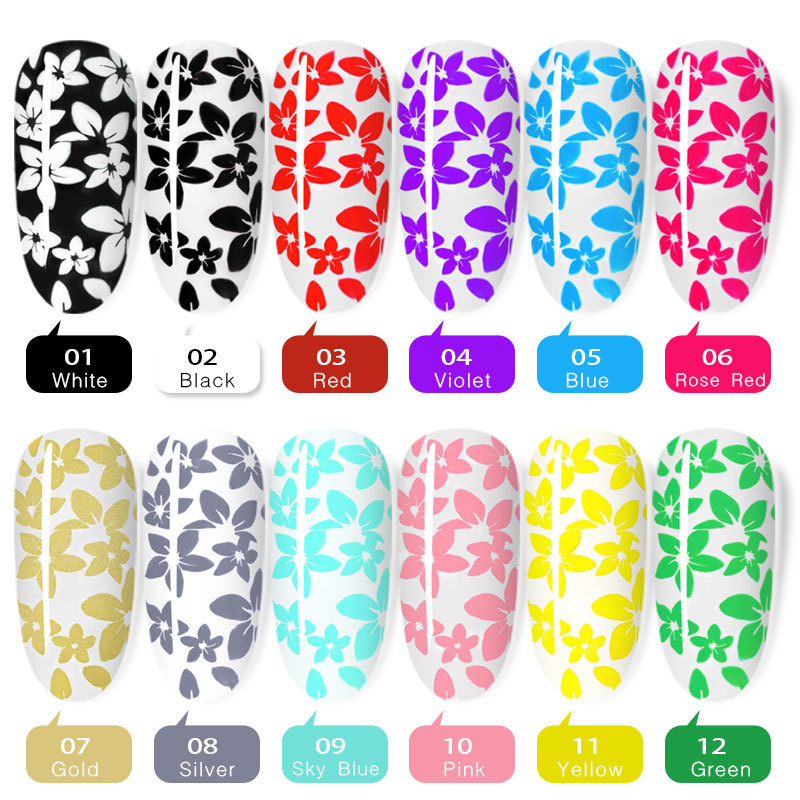 shanilak Nail uv Gel Printing Glue, Painting glue tube, 8ml long-lasting and non-peeling nail polish cover, armor oil glue, specially designed for nail salons details Picture