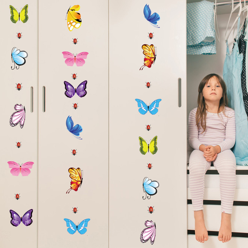 Taobao gift 9 butterfly wall stickers refrigerator stickers bedroom living room decoration small gift Application Scenario