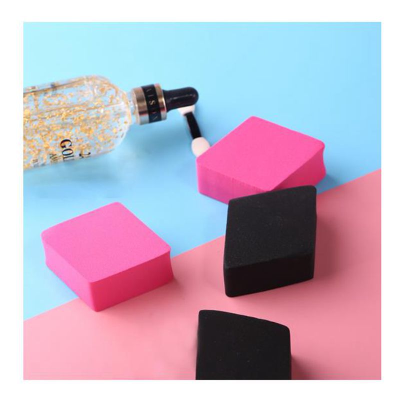 菱形美妆化妆/粉扑白底实物图