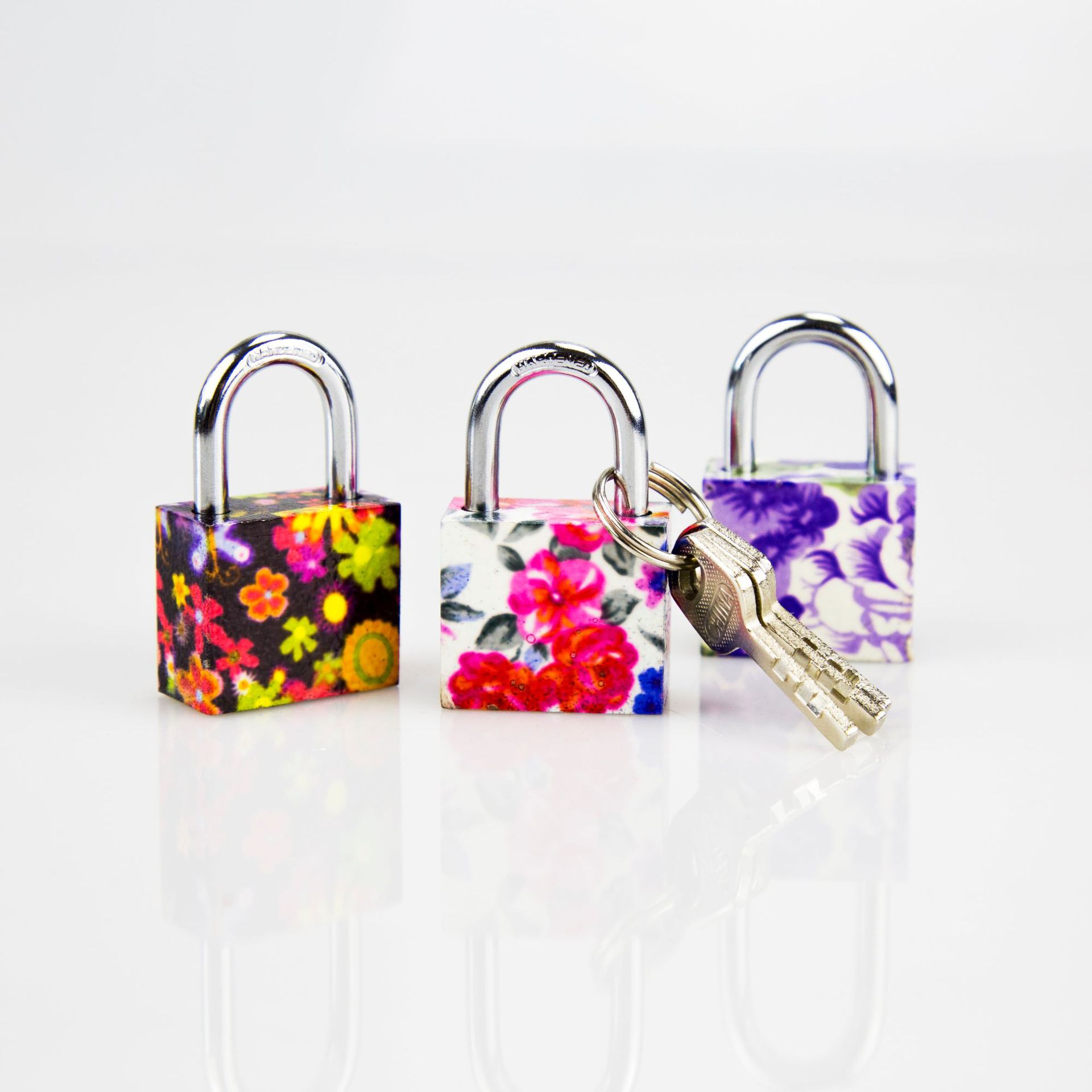Square Flower Lock Wear-Resistant Durable Anti-Theft Multi-Style Dormitory Cute Stationery Lock Manufacturers Direct Supply Size Application Scenario