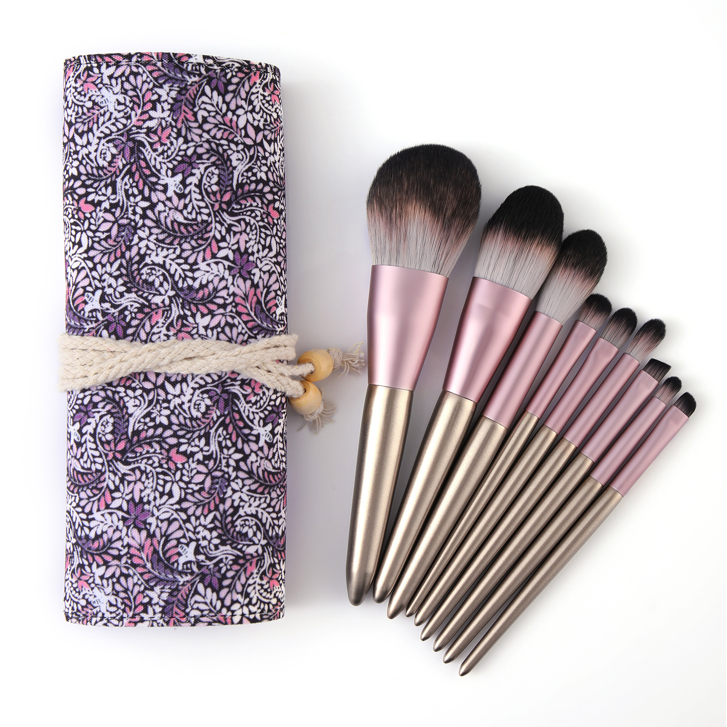 9-piece Pudding makeup brush set, small grape Honey brush, Blush Brush, Eyeshadow brush, complete set of beauty tools, shanilak Application Scenario