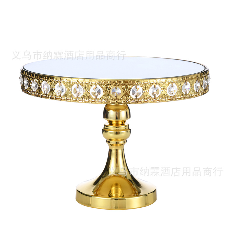 Silver-Plated Cake Table Metal Cake Tray Baked Treats Tray Wedding Party Supplies Item Picture