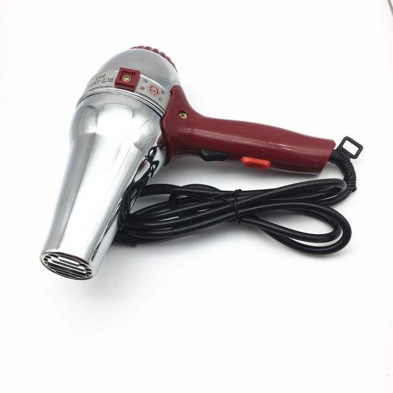High Wind Stainless Steel Iron Shell Electric Hair Dryer 1500W High Power Hot And Cold Air Household Industrial Hair Dryer Foreign Trade