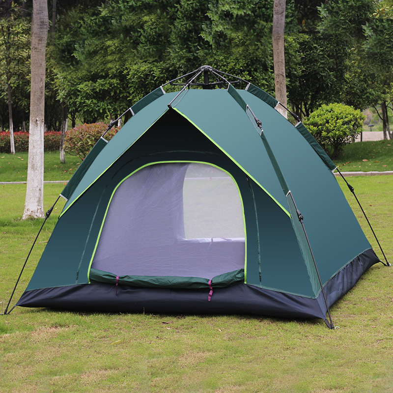 Tianshan Camel 3-4 person fully automatic quick-opening false double-layer tent, camping tent, sun protection tent manufacturer wholesale Specification image