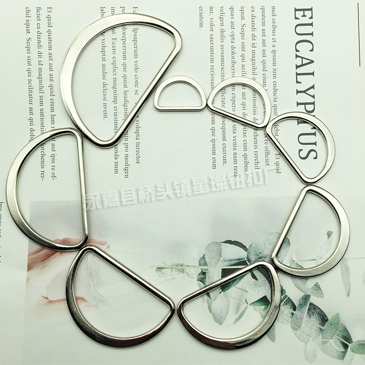 Manufacturer Custom Alloy D-Ring Metal Belt Buckle Bag Adjustment Buckle Flat D-Word Button Application Scenario