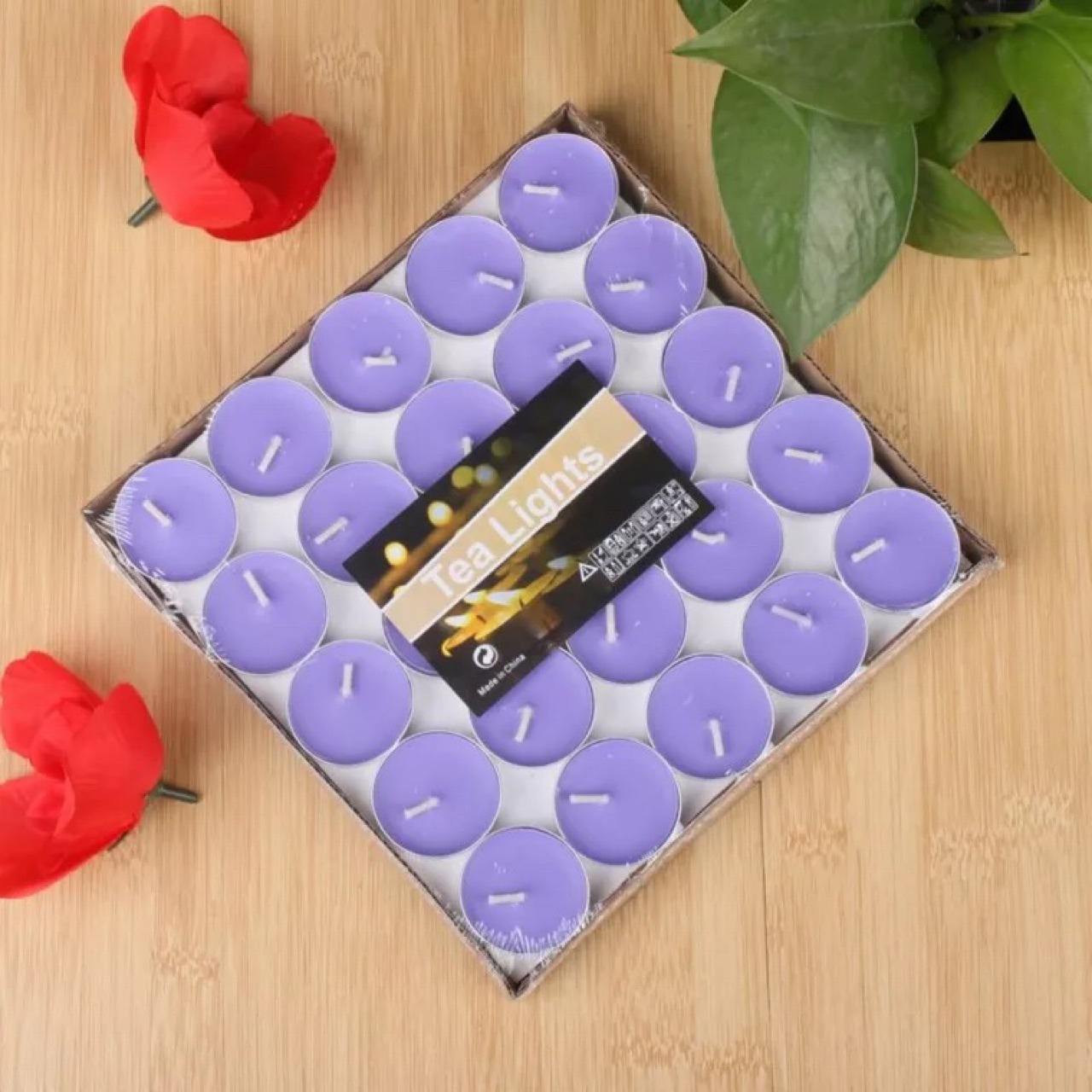 Round smokeless tea wax birthday proposal candles, creative and romantic hotel KTV candles, heated tea Application Scenario