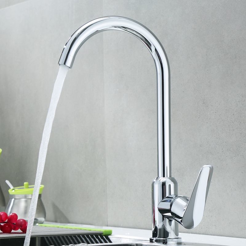 Guangtouqiang Kitchen Faucet, cold and hot stainless steel electroplated sink faucet, cold and hot water heating hardware wholesale manufacturer details Picture