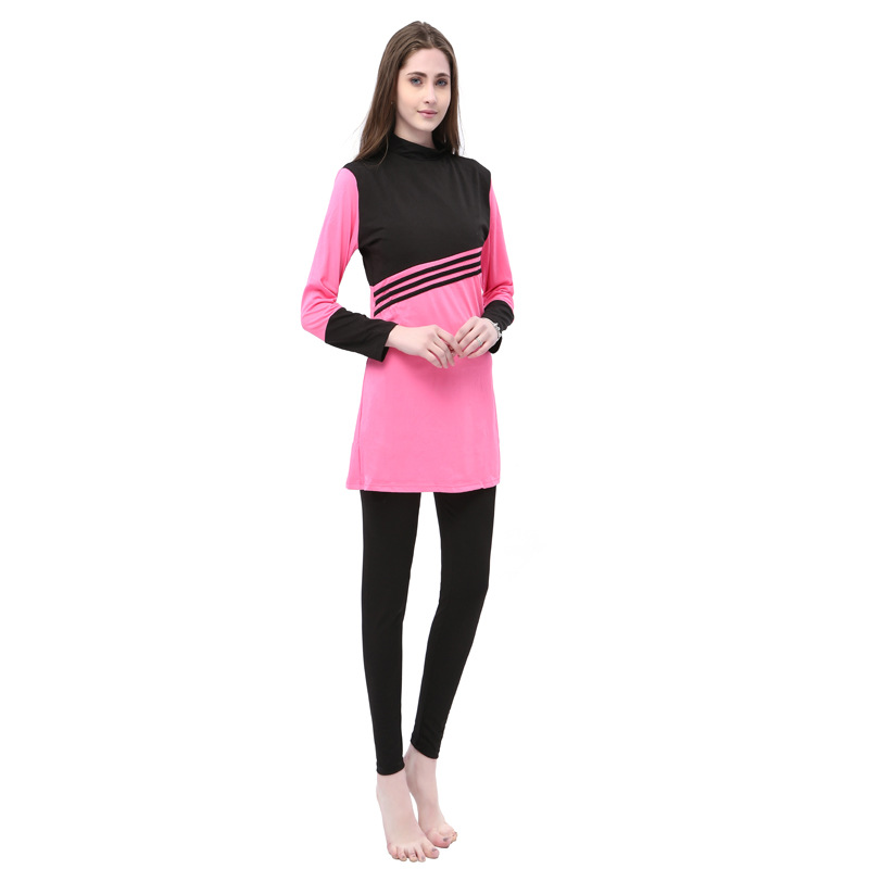 Comercio exterior mujeres tres piezas traje de baño europa américa Medio Oriente mujeres holgadas traje de baño conservador amazon aliexpress traje de baño Specification image