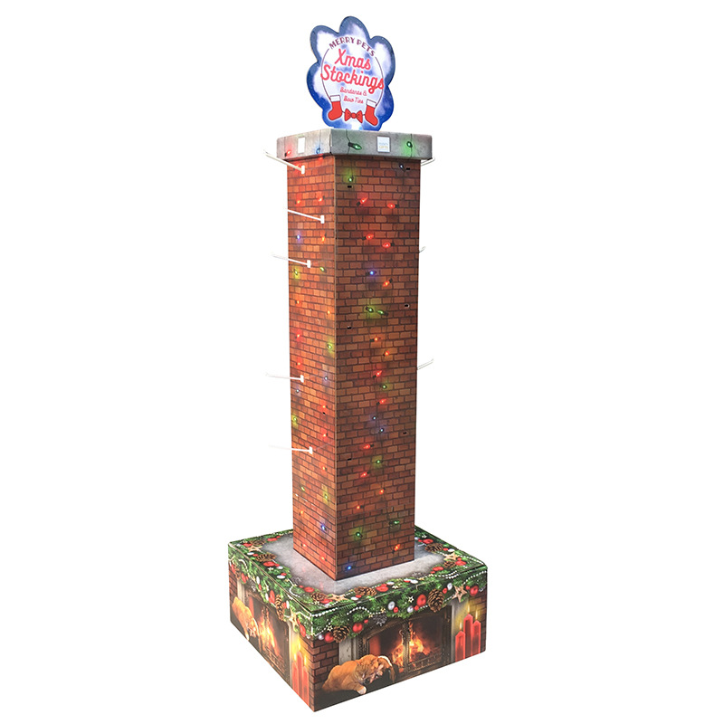 Manufacturers directly for Christmas stocking shelves marketing printing display shelves Christmas assembly display supplies Halloween Item Picture