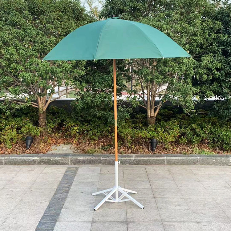 户外木头遮阳伞 可定沙滩伞太阳伞摆摊大伞防晒防雨木质广告伞