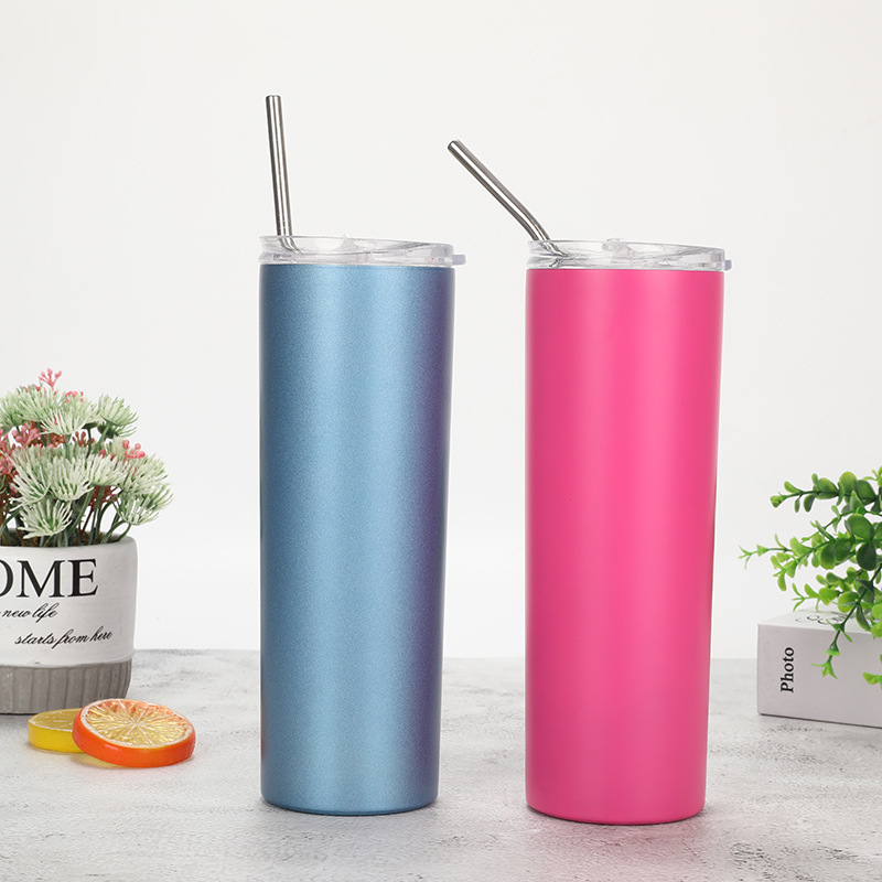 20oz stainless steel insulated cold straight cup Coffee cup straw cup car water cup Specification drawing
