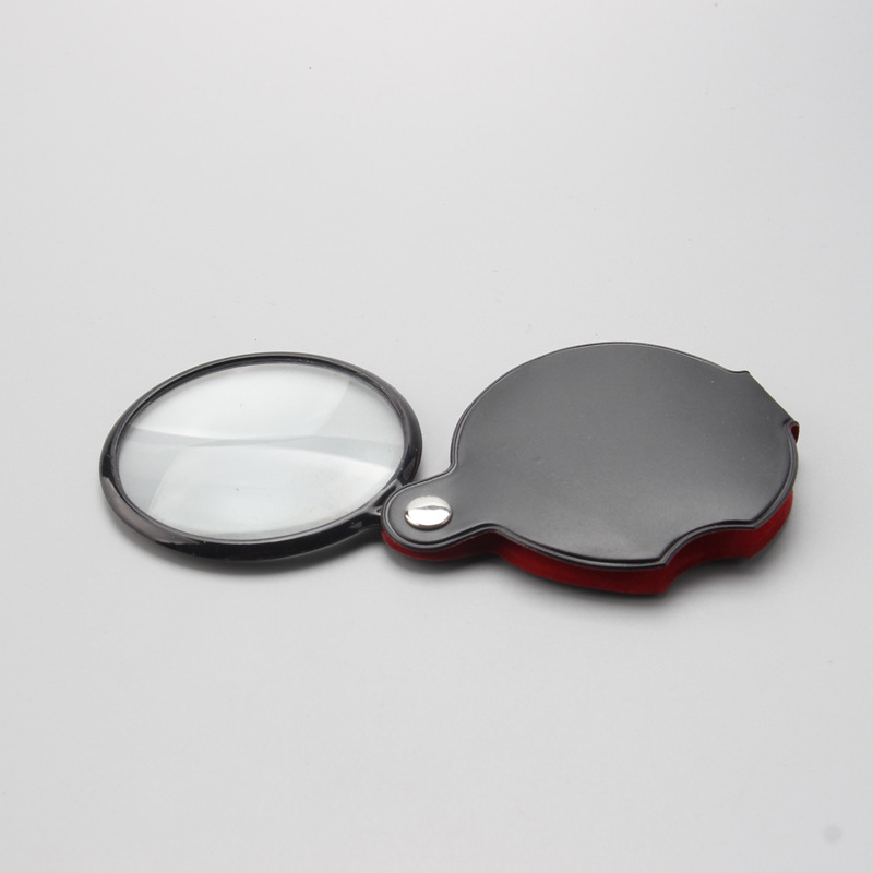 The new best-selling TH2002 mini portable magnifying glass with high-definition LED leather case is a gift magnifying glass details Picture