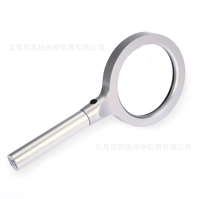 Eyebre wholesale 90mm 12-lamp metal magnifying glass all-optical glass high-definition high-magnification handheld magnifying glass Application Scenario