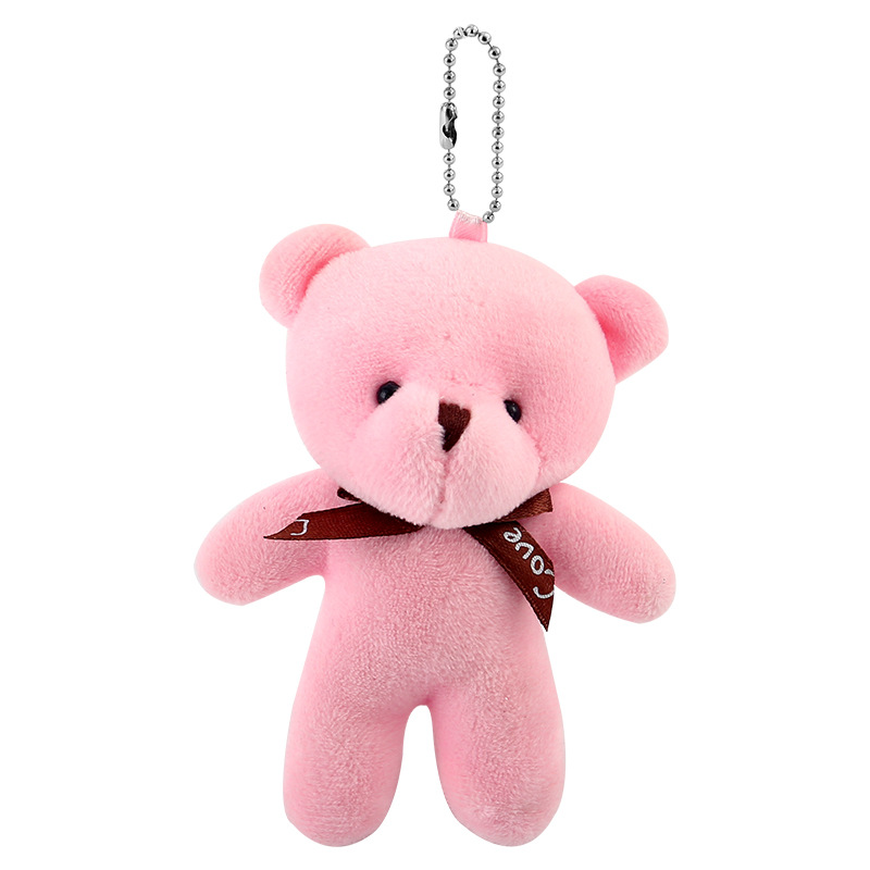 Teddy Bear Conjoined Bear Big Head Bear Bow Tie Bear Keychain Pendant Doll Bouquet Plush Toy Manufacturers In Stock Item Picture