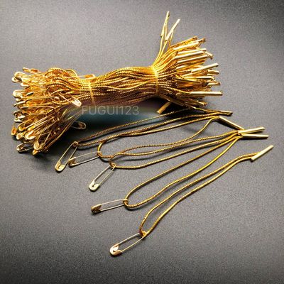 服饰内衣吊粒吊绳 金丝银丝线别针线扣 服装别针线扣吊牌线定做