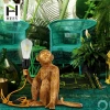 Nordic living room monkey lamp, study, bedroom, dining room, hemp rope pendant lamp, creative and personalized resin postmodern decorative table lamp details Picture