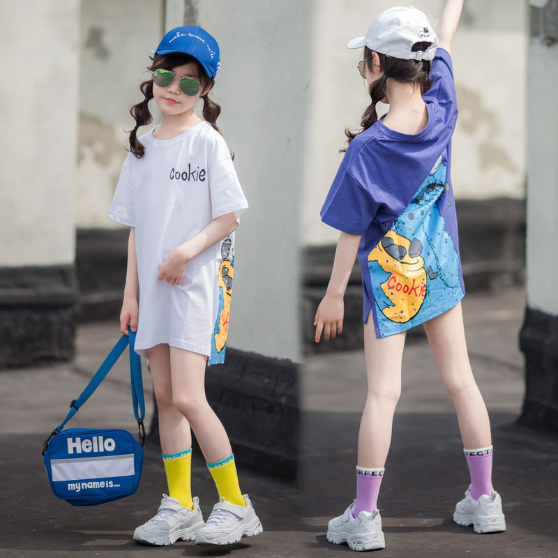 女童T恤夏装产品图