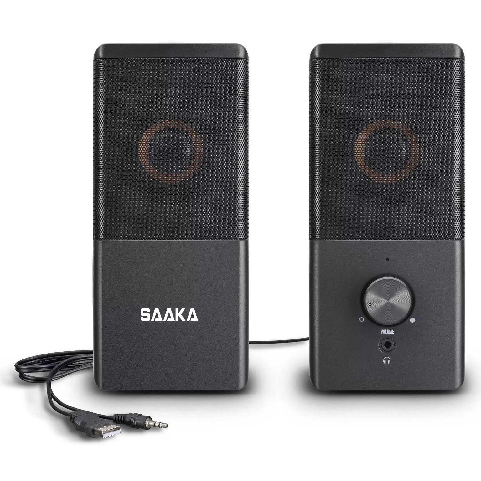 Saaka Laptop Desktop Combination Speaker Outdoor Home 2.0 Small Speaker Heavy Subwoofer Cross-Border Application Scenario