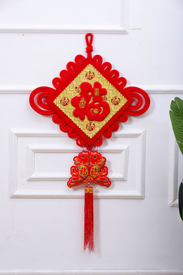China Jiefu Spring Festival Living Room New Year Large Plate Knot Festival Gift Advertising Custom Factory Direct Sales Application Scenario
