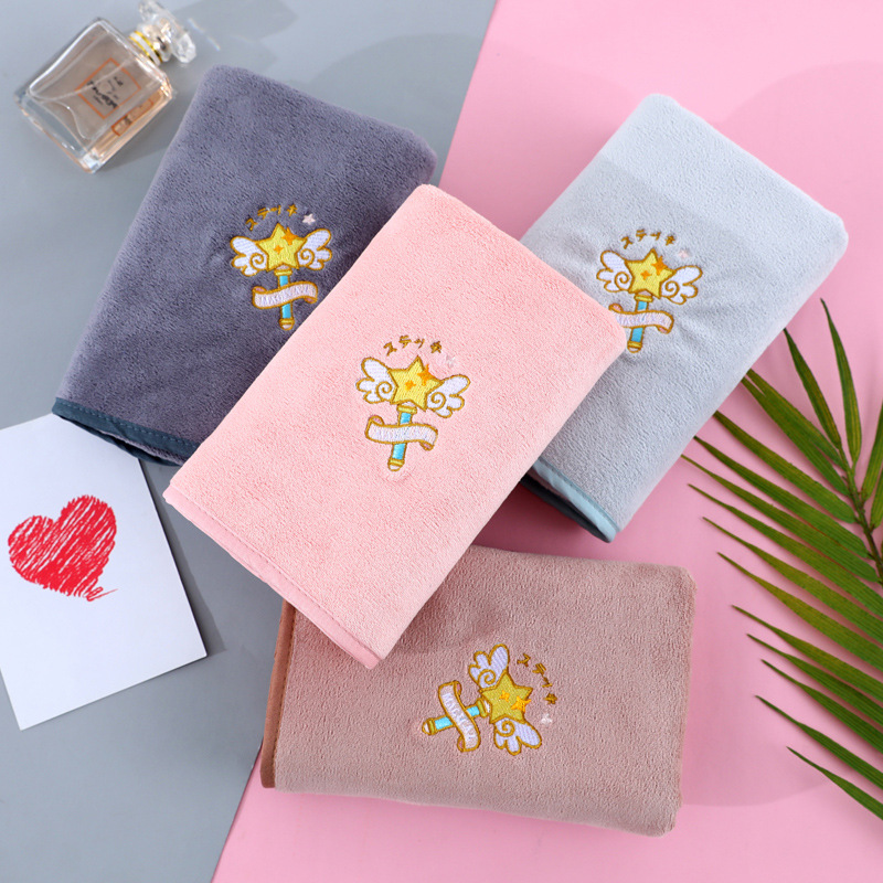 Topo Factory Direct Microfiber Original Thorn Fairy Stick Mother Towel Soft Fast Absorbent Edge 37*76 Item Picture