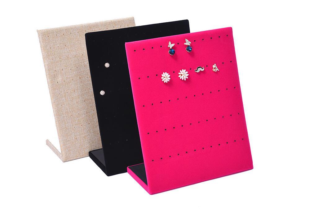 绒面L型耳钉耳环架 耳钉收纳耳环展示架首饰架 饰品展示架批发