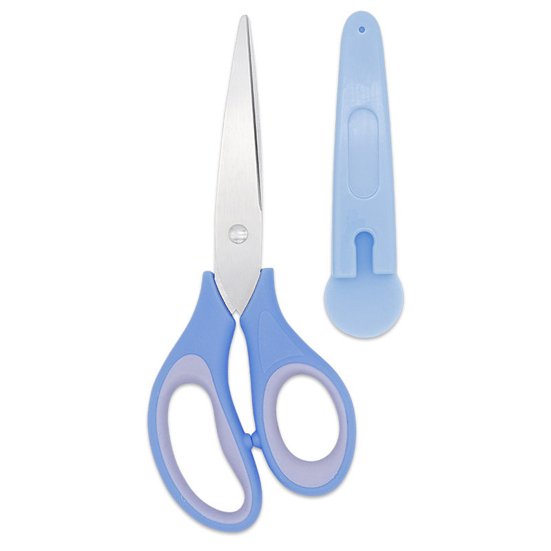 6-inch creative student stationery scissors, rubber and plastic children's scissors from Yangjiang manufacturer Item Picture