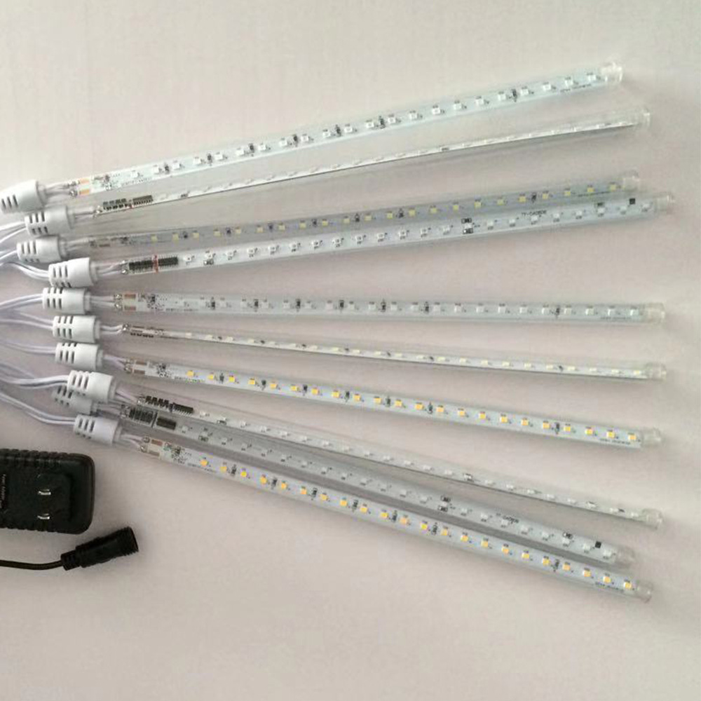 LED meteor shower lamp, surface mount meteor tube, outdoor tree decoration waterproof meteor lamp details Picture