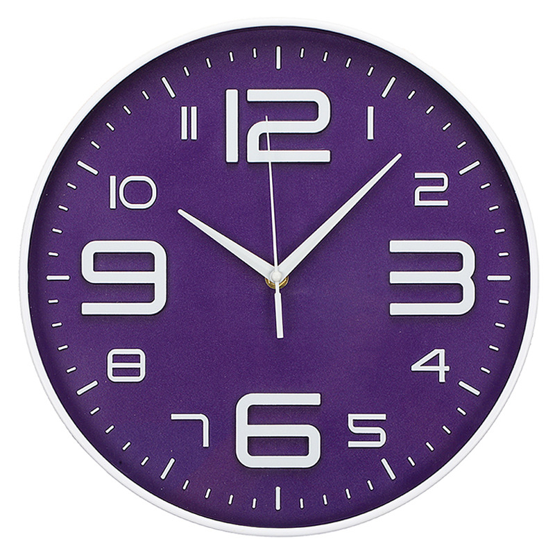 Wall Clock Simple Creative Living Room Bedroom Silent Clock 30Cm Plastic Nordic Fashion Quartz Clock Performance Goods Wholesale Item Picture