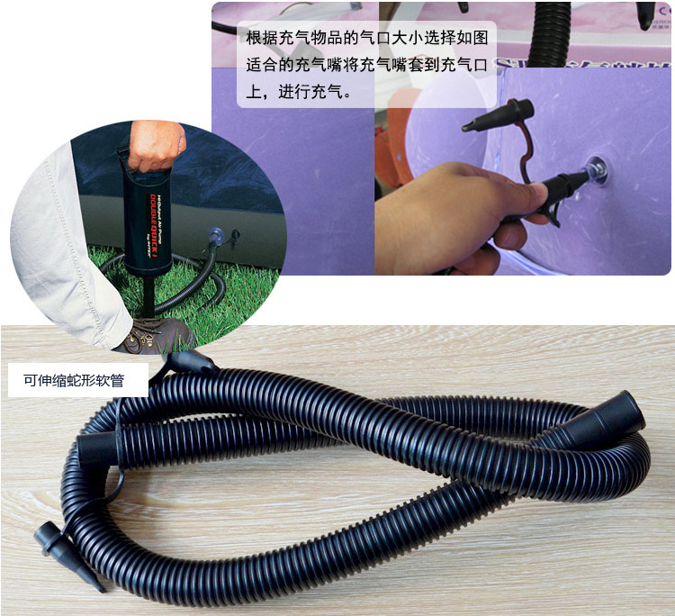 INTEX68612 air pump, balloon inflator, household portable mattress, rubber boat inflator, swimming pool hand-pulled pump pic 5