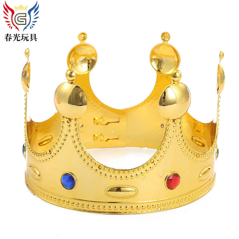 Cartoon Cute Little Princess Crown Foreign Trade Hot Plastic Children's Crown Hair Accessories Handmade Crown Wholesale Item Picture