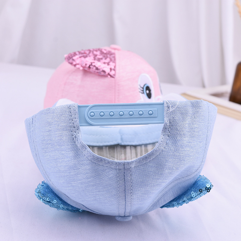 Cartoon Fox Embroidered Kids Baseball Cap Summer Cute Sequined Ears Baby Cap Application Scenario