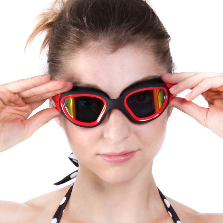 厂家直销成人游泳护目镜高清电镀防雾硅胶竞技专业泳镜详情图5