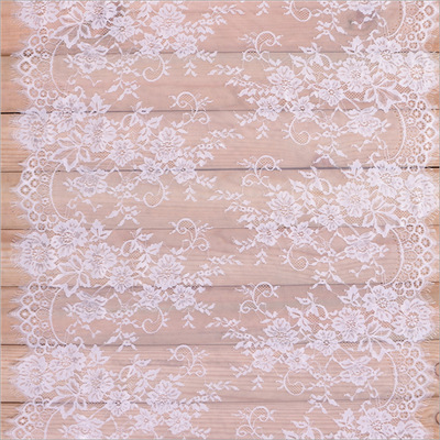 厂家直供75*300cm睫毛蕾丝花边 裙子花边 DIY服装辅料