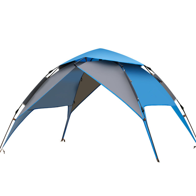 JUNGLEKING 户外帐篷双人双层全自动弹簧帐篷 防雨帐篷露营帐篷详情图3