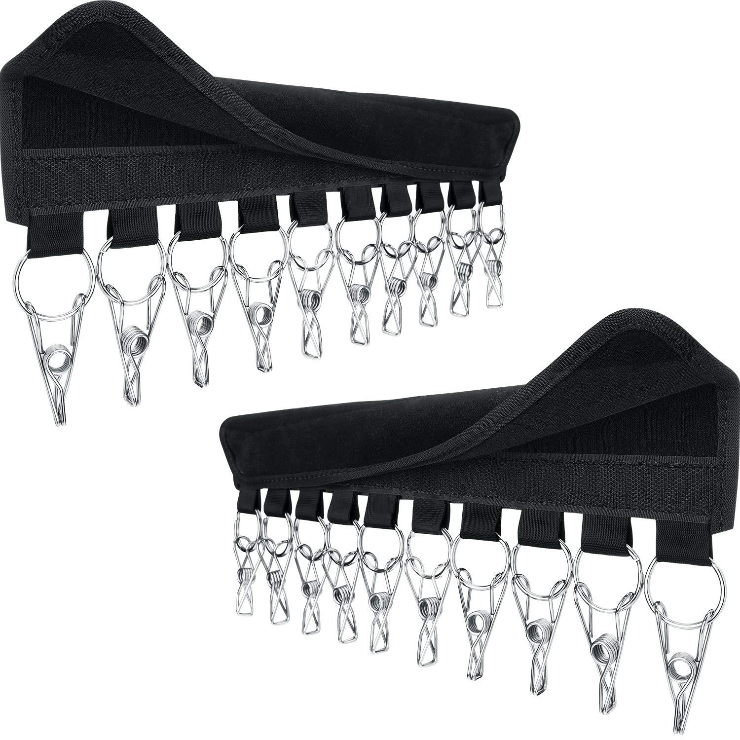 多功能便携布/可折叠旅行衣/帽子收纳架白底实物图