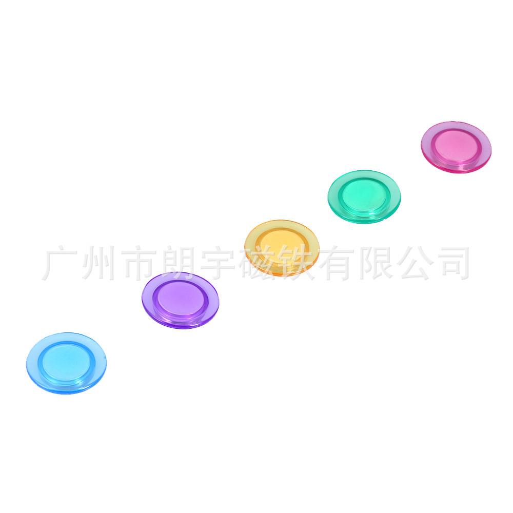 Office Education Whiteboard Magnetic Particle D30mm Transparent Strong Magnetic Glass Whiteboard Magnetic Button Ps Material 6 Colors Optional Item Picture