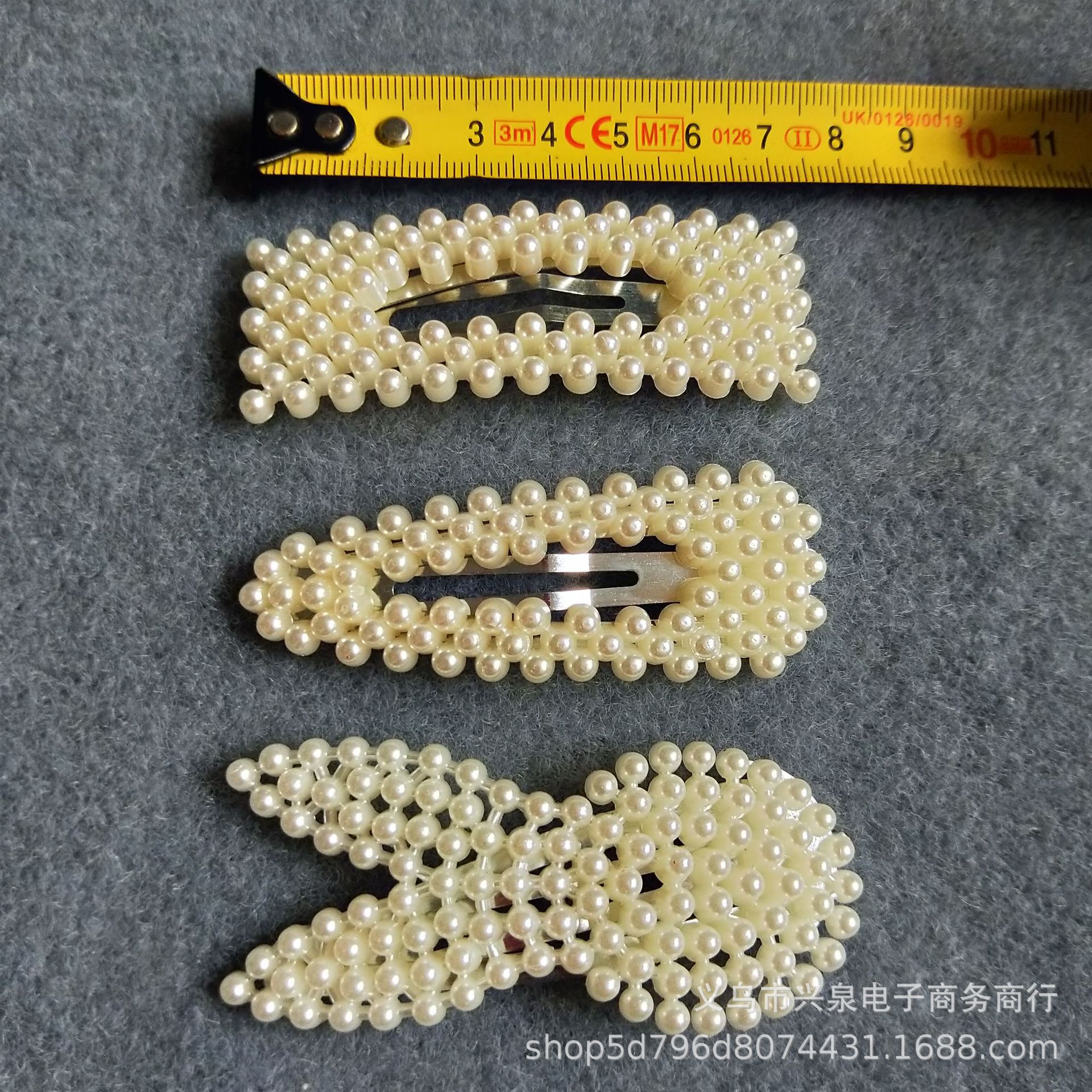 【 Zone 1-9 】 White pearl hair clip 10/ Pack 100/ Bundle 5000/ box Korean version new pearl hair clip clip, popular pearl hair clip bb clip wholesale 1 yuan Item Picture