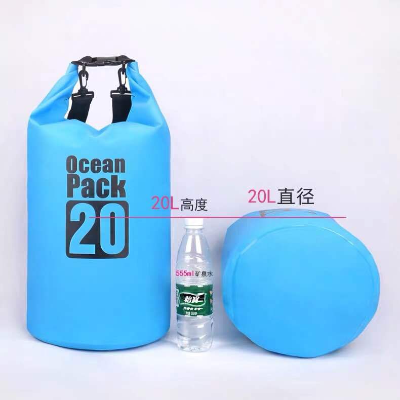 Convenient PVC waterproof bucket bags, waterproof bags, waterproof bags, beach and outdoor rafting bags, swimming waterproof bags in stock pic 9